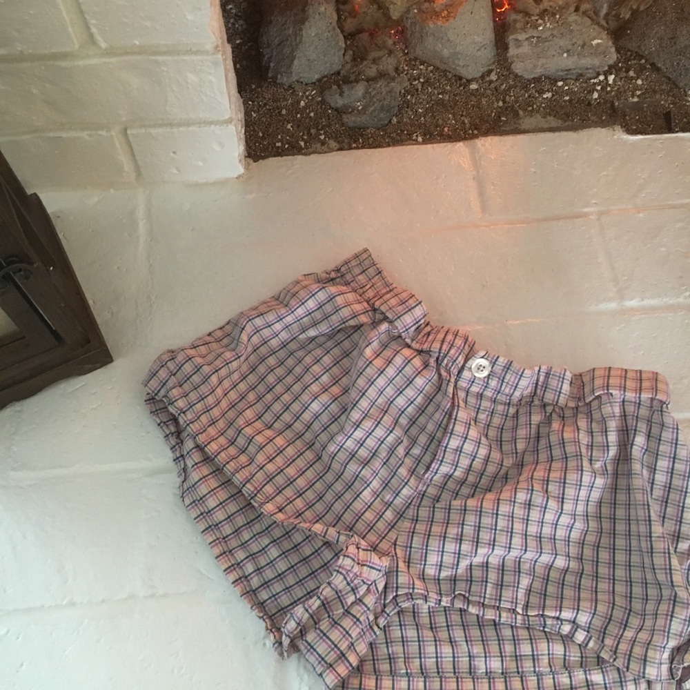 plaid pj shorts